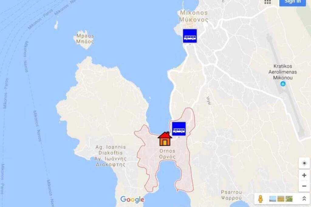 Pigeon House Ornos Beach Mykonos Town Екстериор снимка